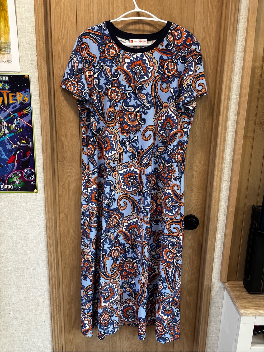 Jude Connally Midi Dress Size XL Jude Cloth Paisley